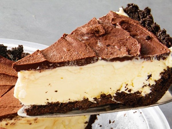 Pastel de menta congelado